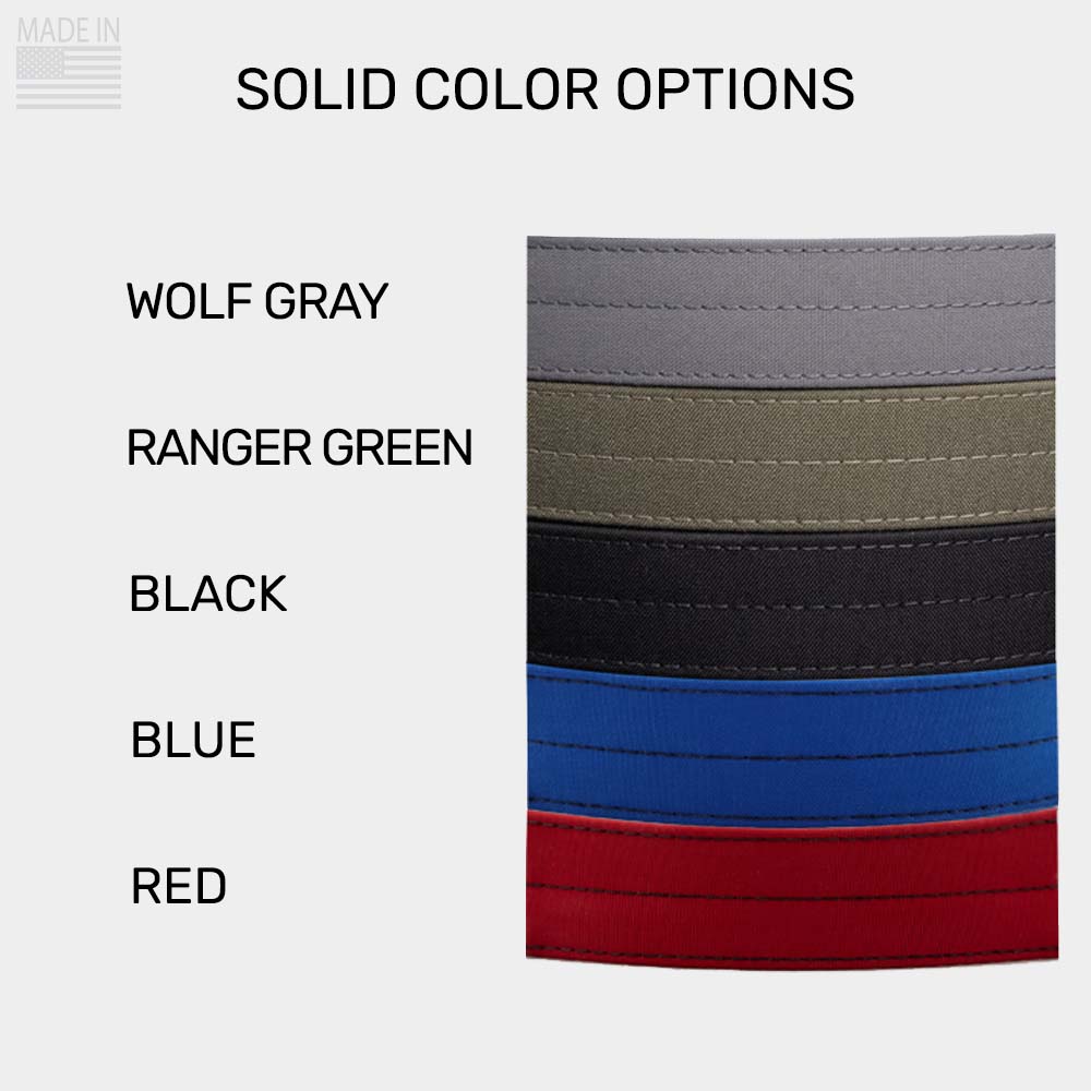 Solid color cordura options for Revolution Mfg American Made dog collars