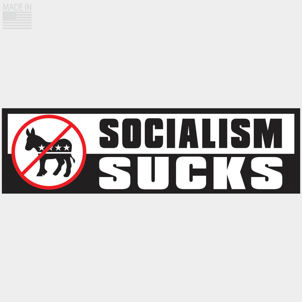 Anti-Democrat Socialism Sucks bumper stickker