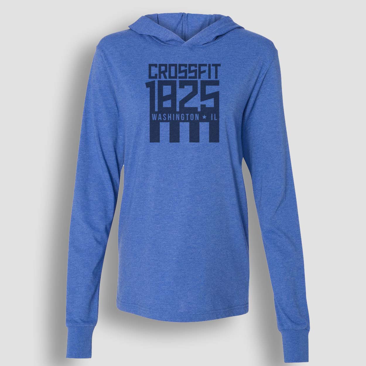 CF1825 Vintage Print Logo LS Hooded T-Shirt