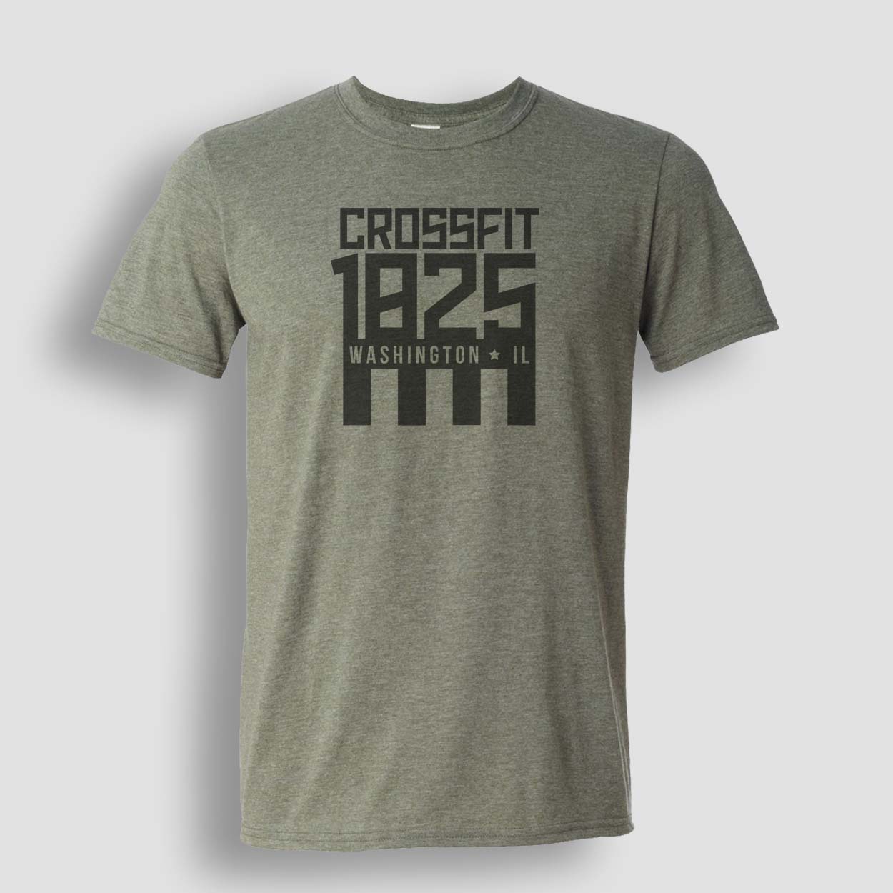 CF1825 Vintage Print Logo Heather T-Shirt