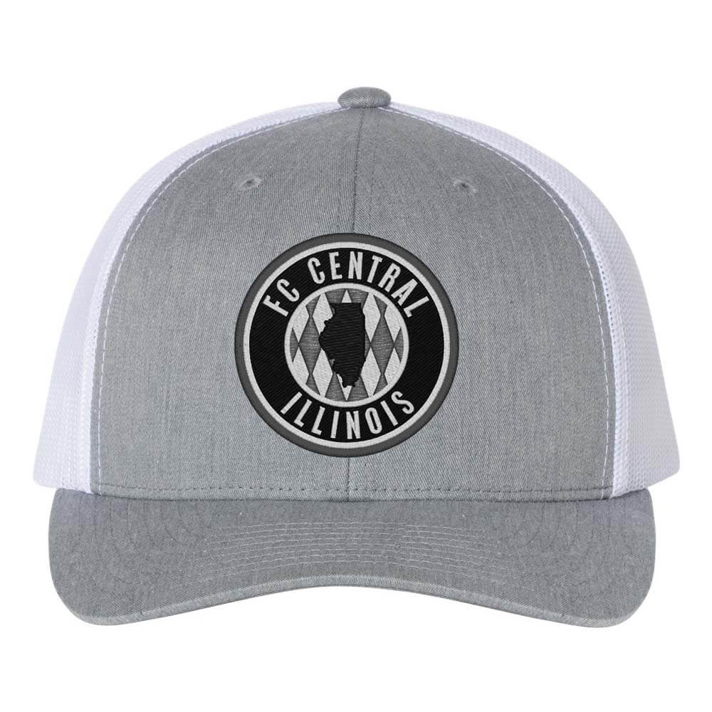 Heather Gray-White FCCI "Blackout" Trucker Hat