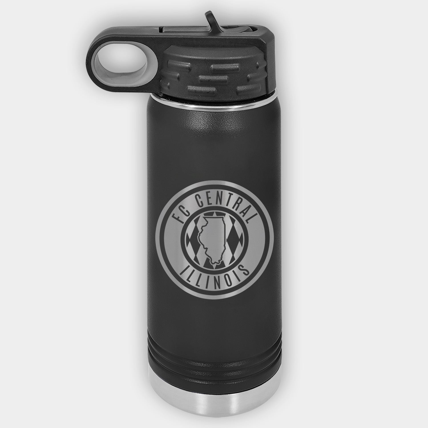 FC Central Illinois Engraved Stainless Water Bottle