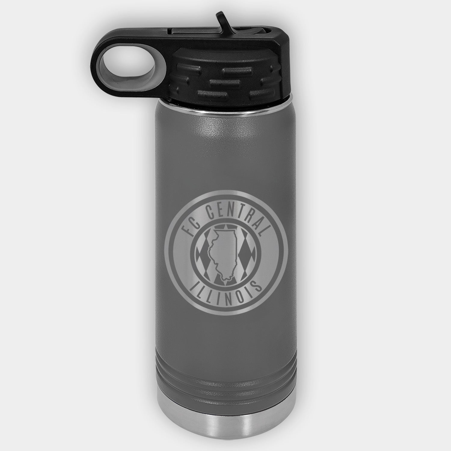 FC Central Illinois Engraved Stainless Water Bottle