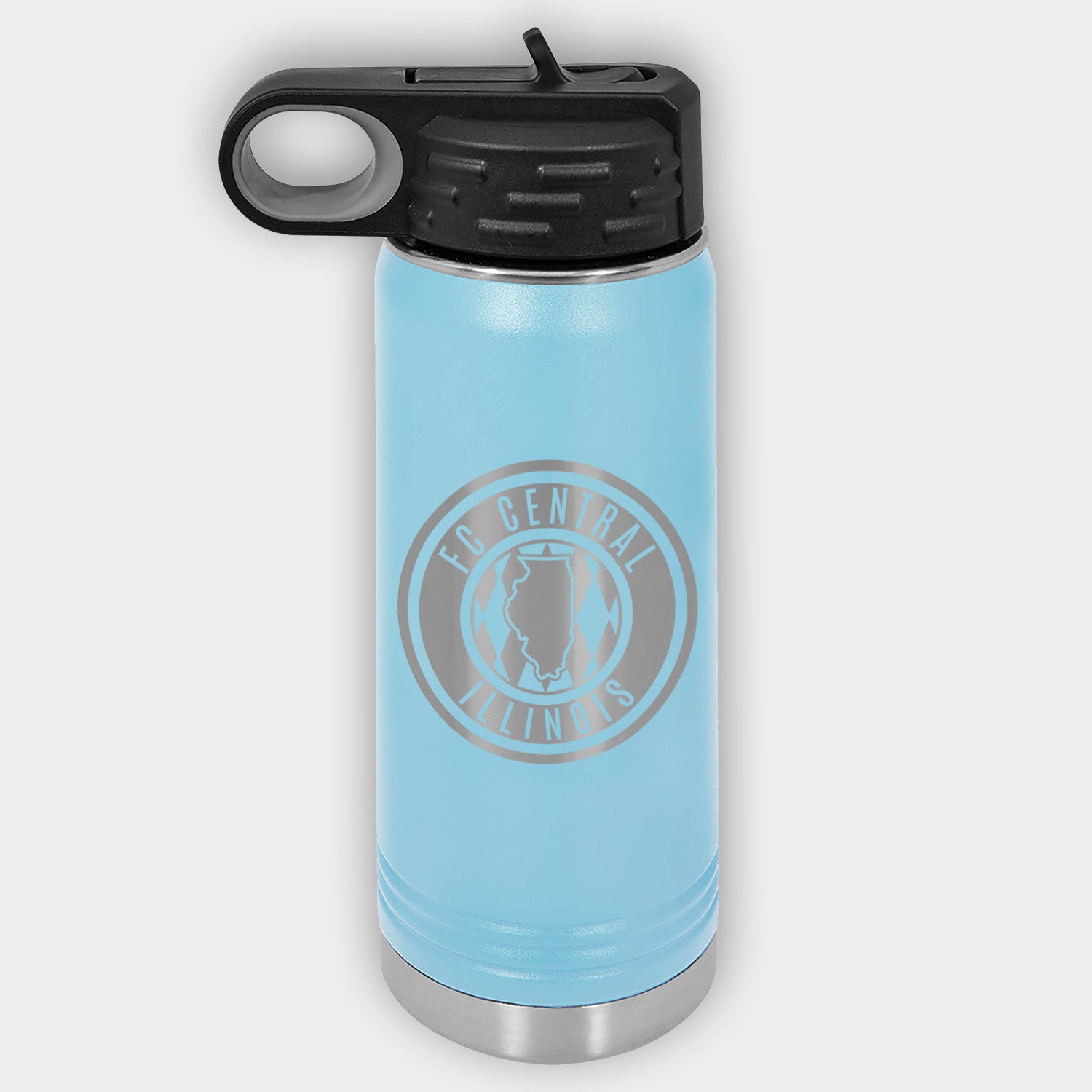 FC Central Illinois Engraved Stainless Water Bottle