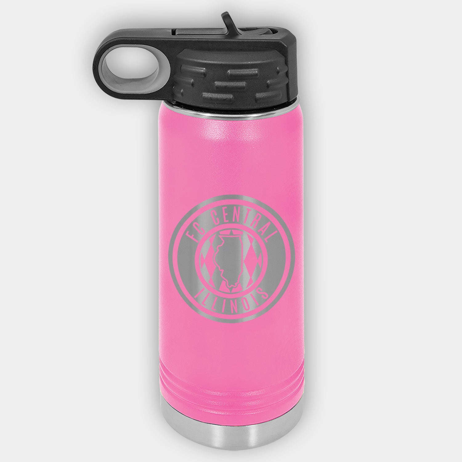 FC Central Illinois Engraved Stainless Water Bottle