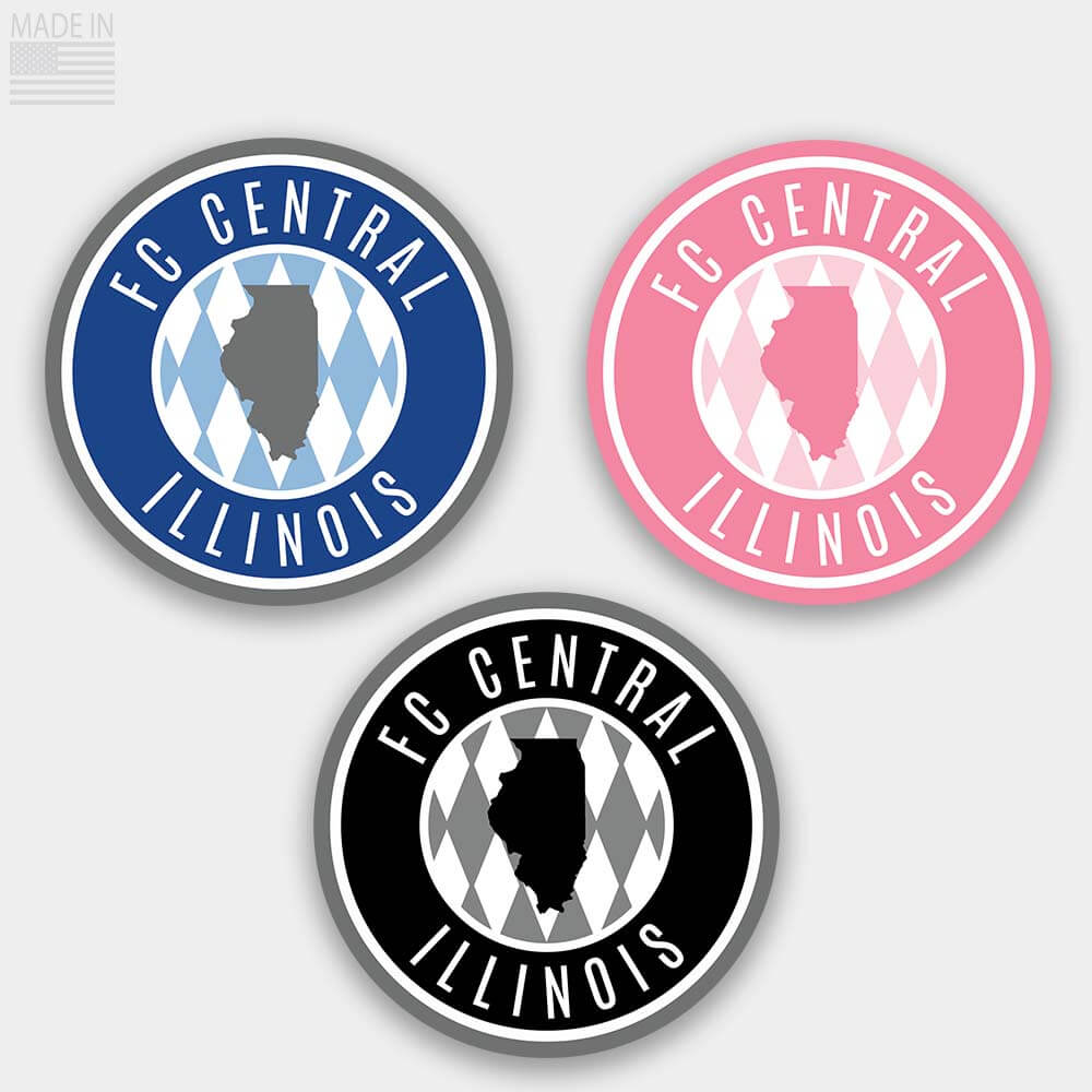 FC Central Illinois Soccer Club Crest Stickers