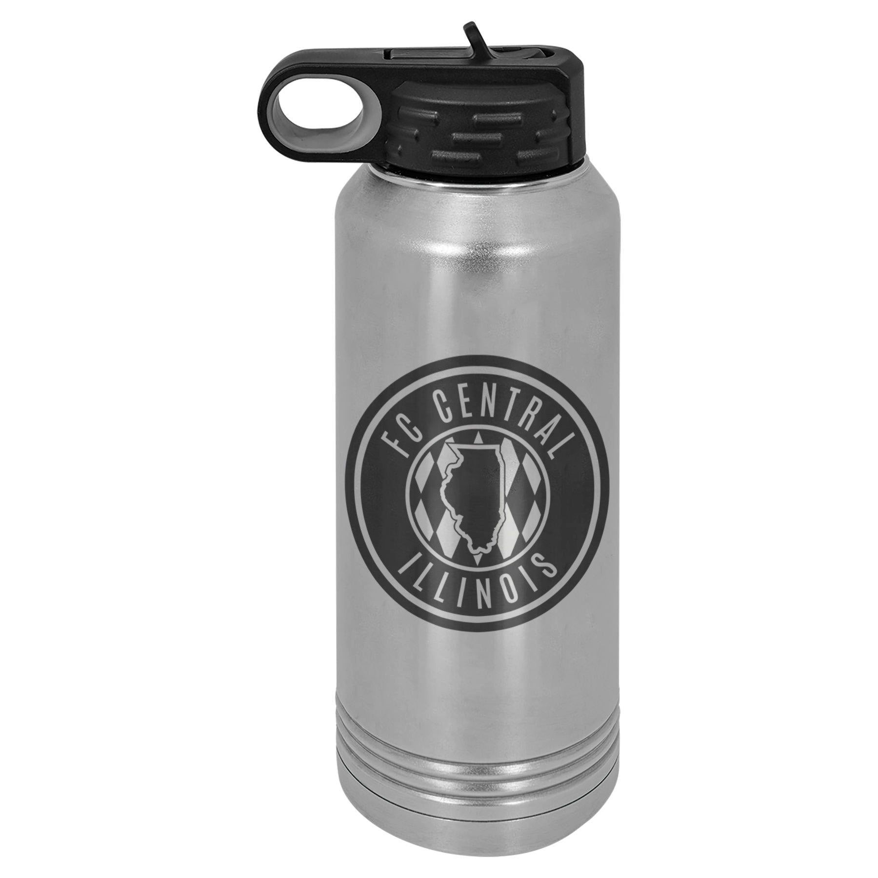 FC Central Illinois Engraved Stainless Water Bottle