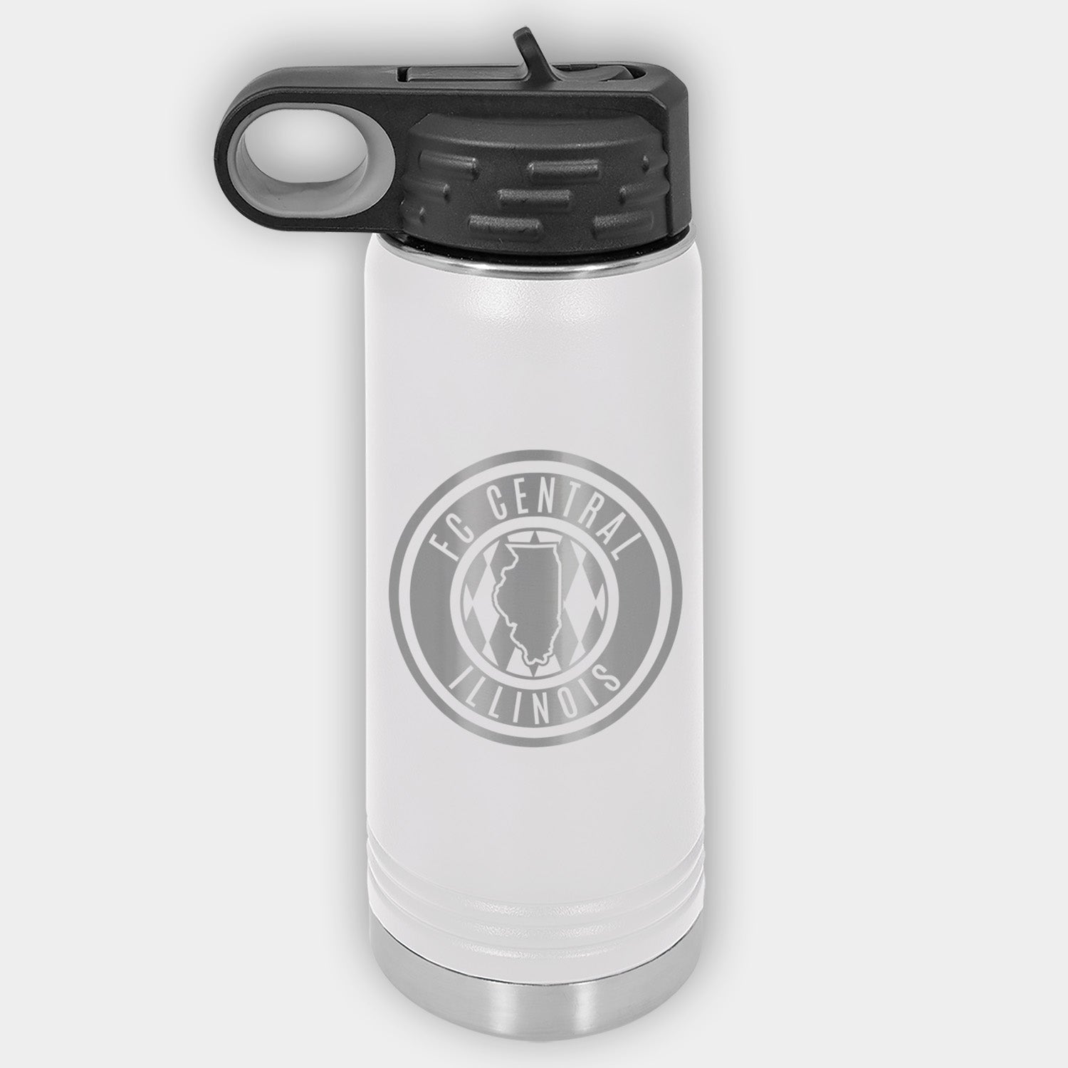 FC Central Illinois Engraved Stainless Water Bottle