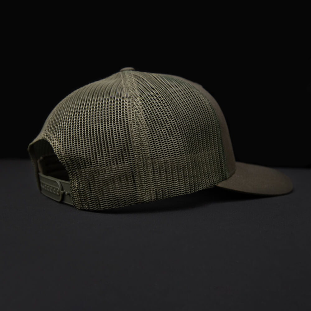 Loden snapback trucker hat