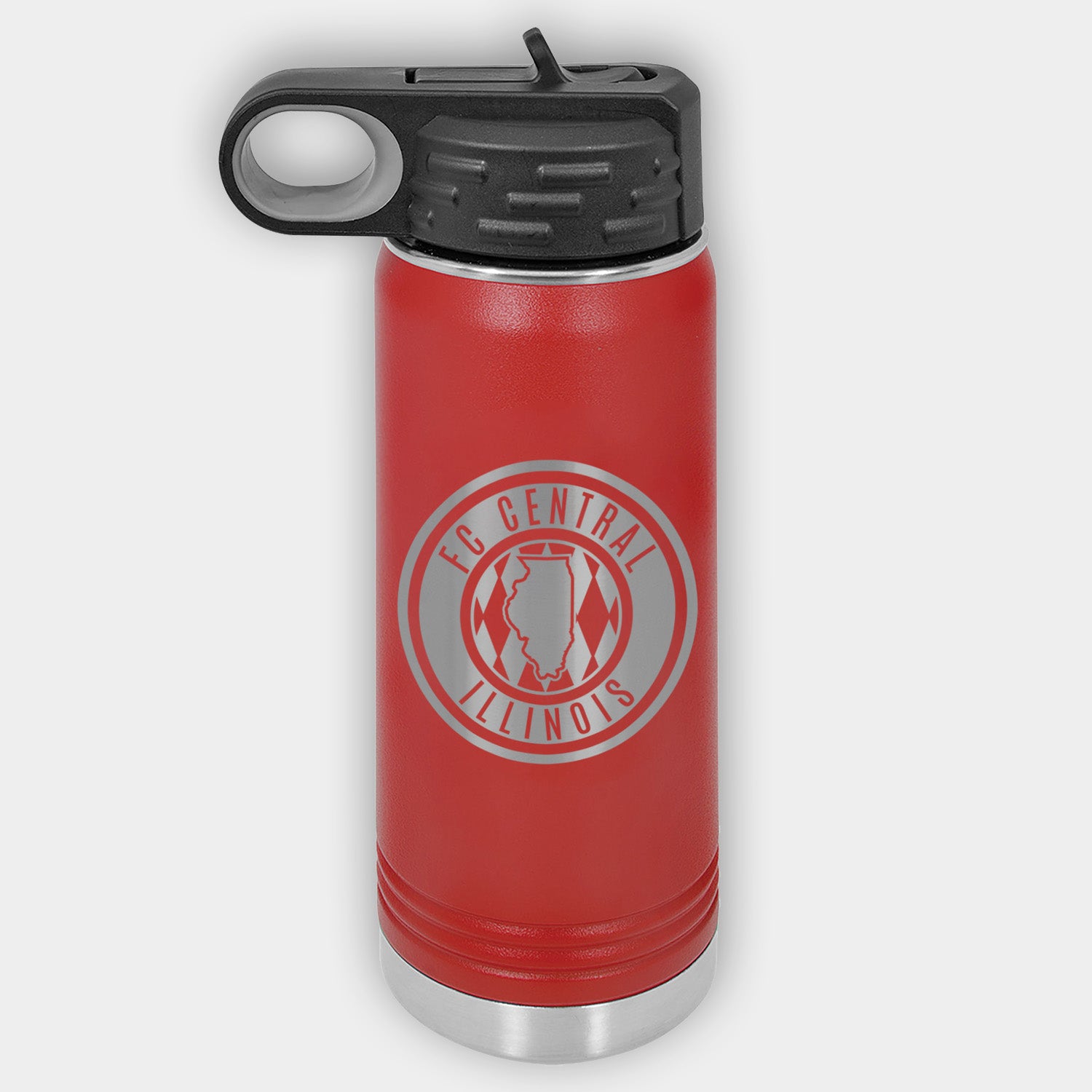 FC Central Illinois Engraved Stainless Water Bottle