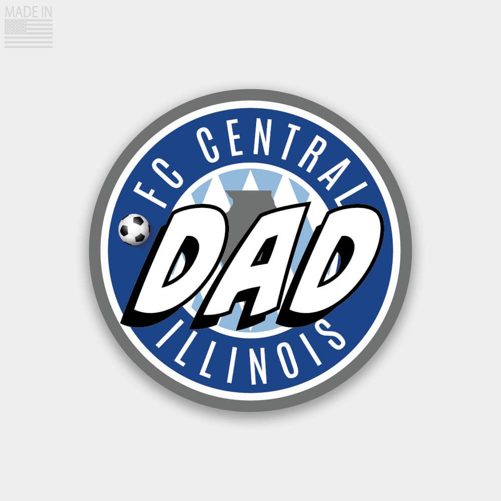 FC Central Illinois Soccer Dad Sticker