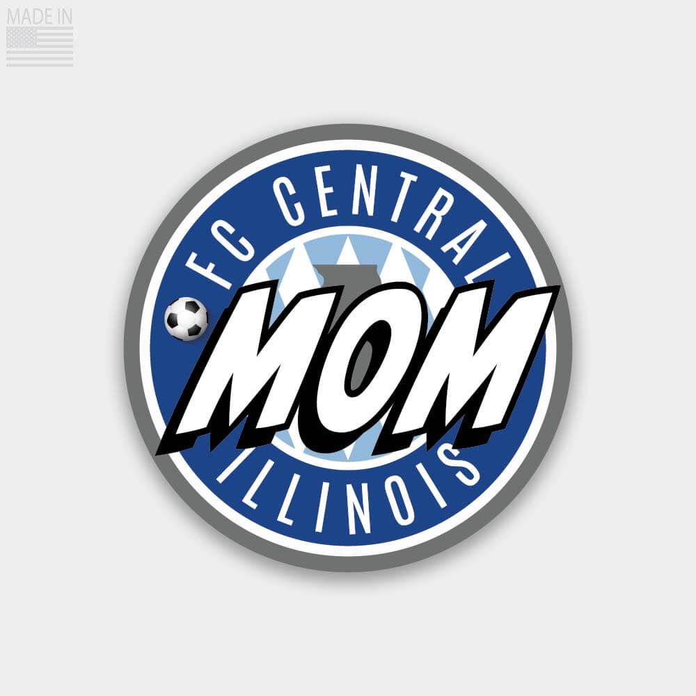 FC Central Illinois Soccer Mom Crest sticker