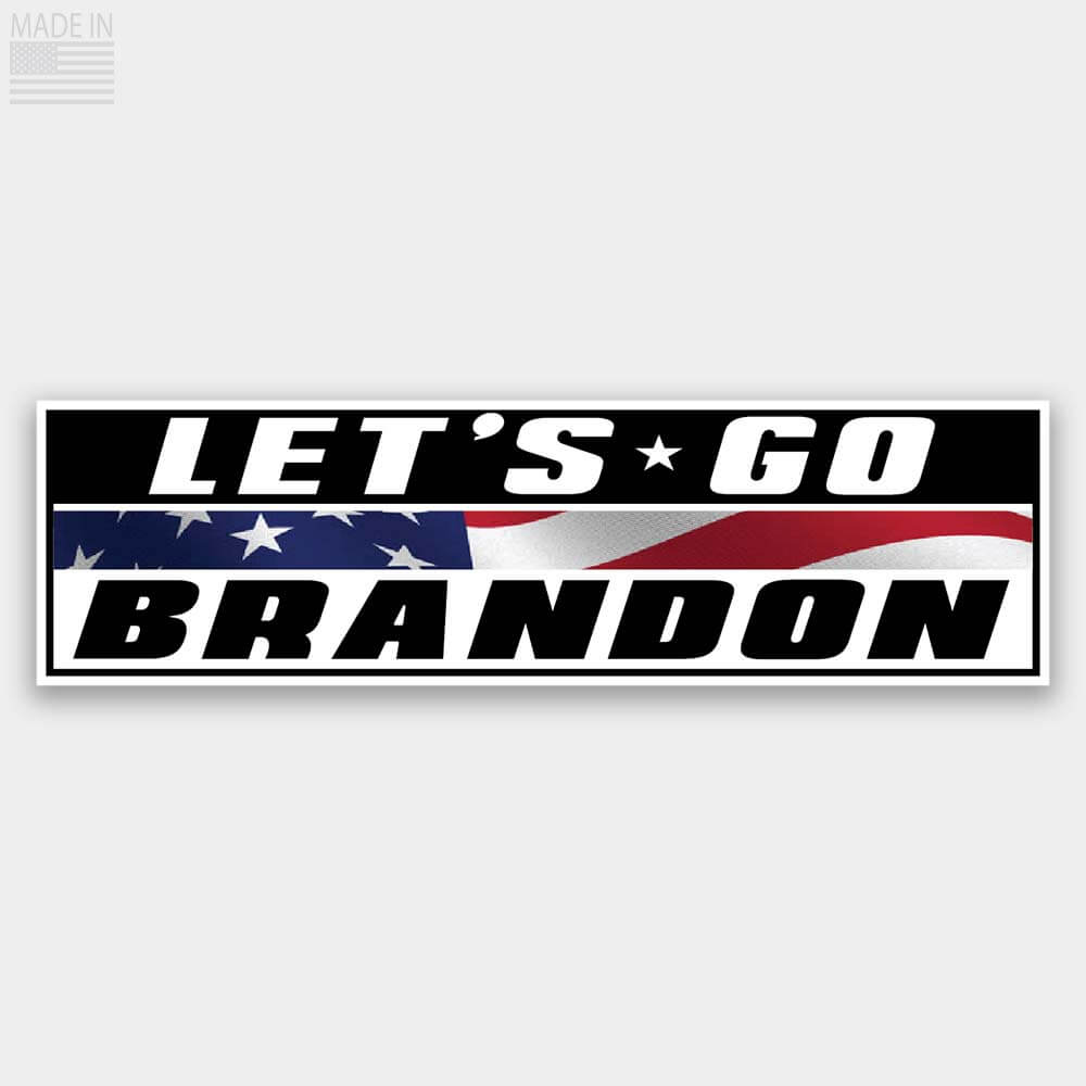 Red White and Blue Let's Go Brandon Sticker