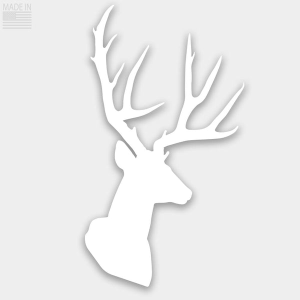 shop-whitetail-deer-head-silhouette-decal-revolution-mfg for Free Printable Deer Head Silhouette Shop | Whitetail Deer Head Silhouette Decal | Revolution Mfg for Free Printable Deer Head Silhouette